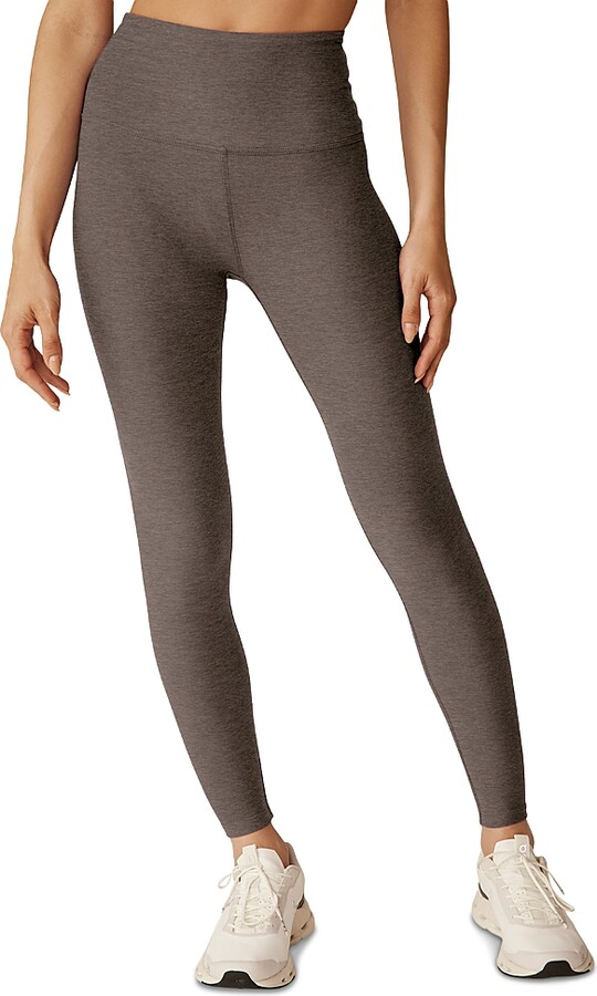 Spacedye Caught In The Midi High Waisted Legging in Soft Umber