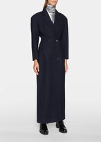 Thumbnail for your product : Dries Van Noten Rialto Double-Breasted Long Wool Coat