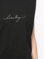 Thumbnail for your product : Lisa Von Tang embroidered logo muscle T-shirt