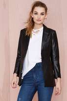 Thumbnail for your product : Nasty Gal Vital Leather Blazer