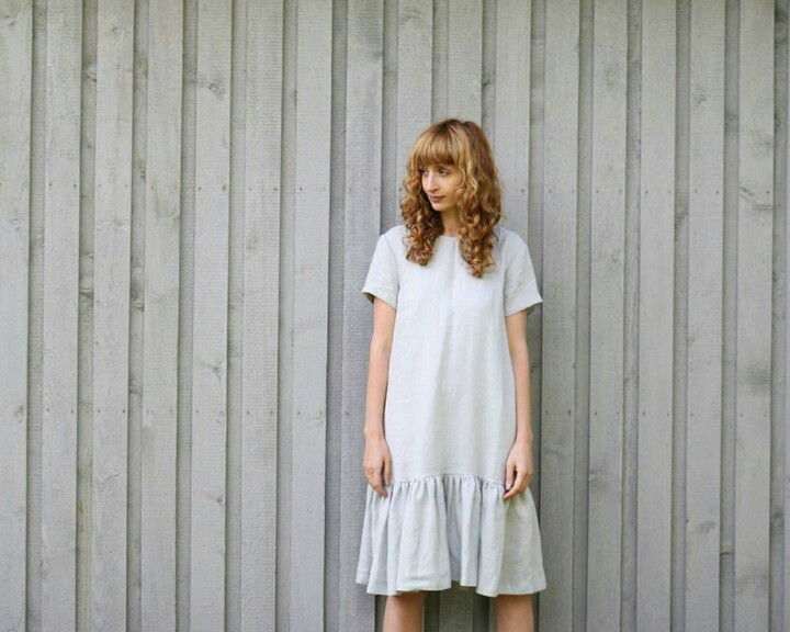 Etsy Linen Loose Drop Waist Sundress - Handmade By Offon