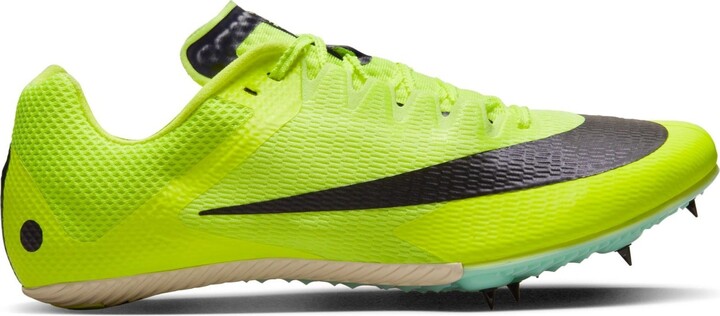 neon green nike spikes