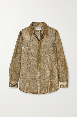 Saint laurent gold shirt Clearance