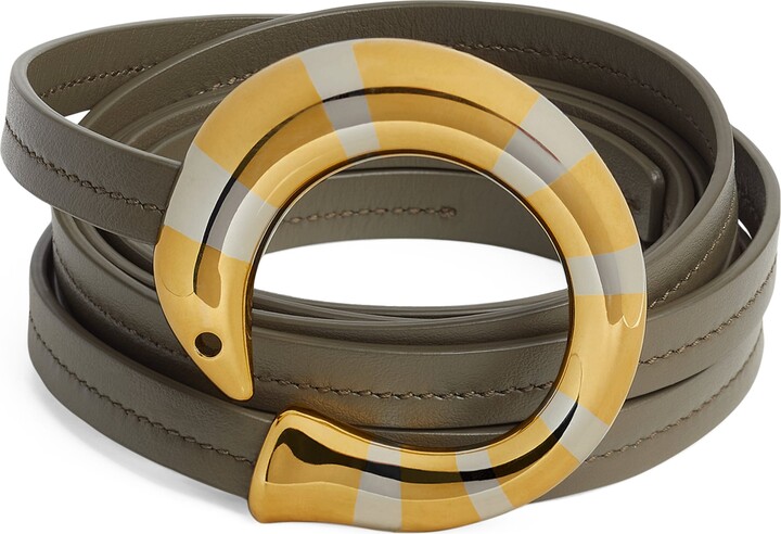 Bottega Veneta Leather Sardine Belt