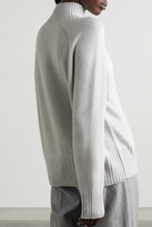Thumbnail for your product : Allude Wool And Cashmere-blend Sweater - Gray