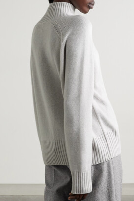 Allude Wool And Cashmere-blend Sweater - Gray