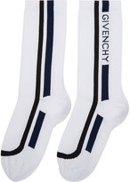 Thumbnail for your product : Givenchy White Moto Biker Socks