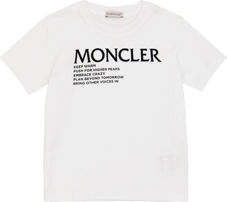 Moncler Enfant Logo cotton T-shirt