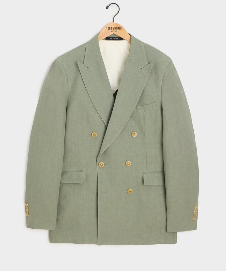 Todd Snyder Italian Linen Double-Breasted Jacket