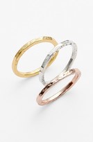 Thumbnail for your product : Argentovivo Hammered Rings (Set of 3)