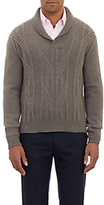Thumbnail for your product : Barneys New York Men's Shawl-Collar Aran Sweater-CREAM