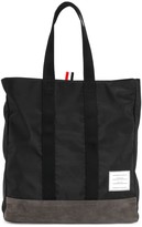 Thumbnail for your product : Thom Browne Logo-Patch Two-Toned Tote Bag