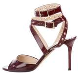 Thumbnail for your product : Jimmy Choo Patent Leather Embellished Sandals gold Patent Leather Embellished Sandals