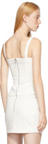 Thumbnail for your product : Dion Lee Off-White Contour Rib Corset Tank Top
