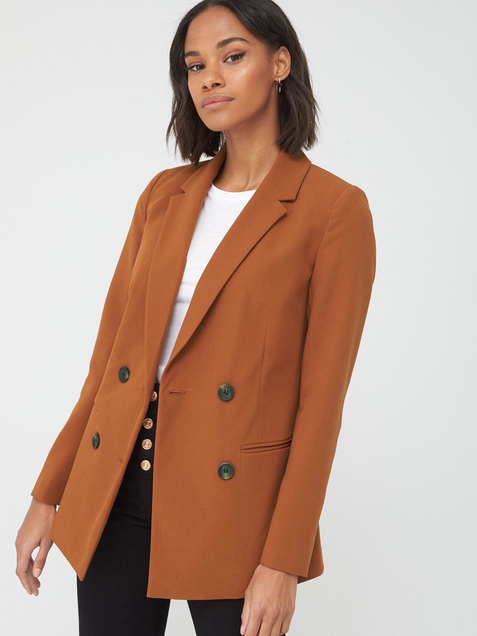 rust blazer womens