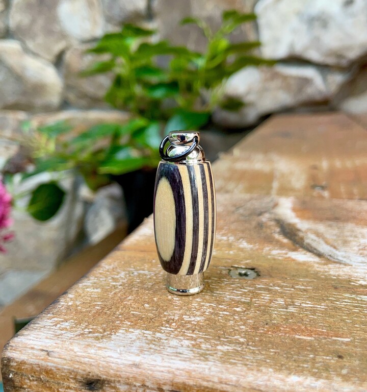 Etsy Laminate Wood Cremation Urn Necklace Stainless Steel Pet/Ashes Pendant