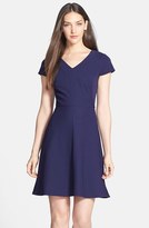 Thumbnail for your product : Donna Ricco Ottoman Textured Fit & Flare Dress
