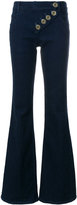 Chloé asymmetric fastened jeans
