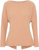 Thumbnail for your product : Vince Tie-back Ribbed Wool And Cashmere-blend Sweater