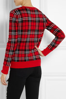 Thumbnail for your product : Equipment Shane plaid-intarsia wool sweater