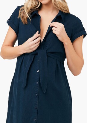 Madewell Ripe Maternity Colette Tie Up Dress