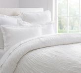 Thumbnail for your product : Pottery Barn Ruched Voile Duvet Cover & Sham - White