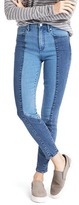 Thumbnail for your product : Gap Super high rise two-tone true skinny jeans