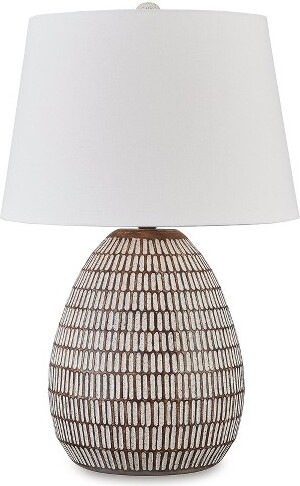 Signature Design by Ashley SignatureDesignbyAshleyDarrichMetalTableLampDistressedBeige&White15\