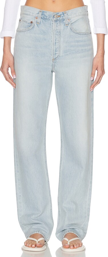 AGOLDE Kelly High Rise Straight Jeans in Blue