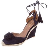 Thumbnail for your product : Aquazzura Sunshine Suede Wedges