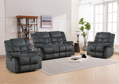 Latitude Run 3-Piece Manual Reclining Living Room Set With 2 Recliners And Loveseat