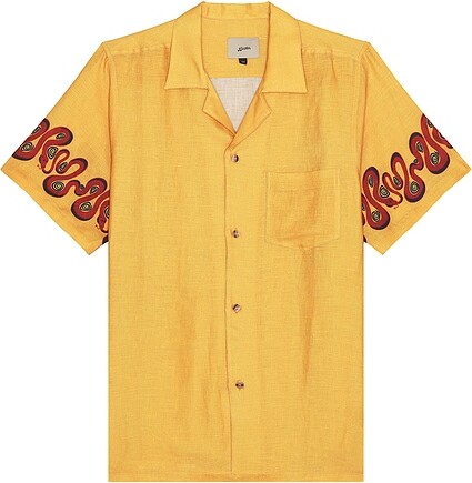 Bather Ochre Dizzy Boa Camp Shirt