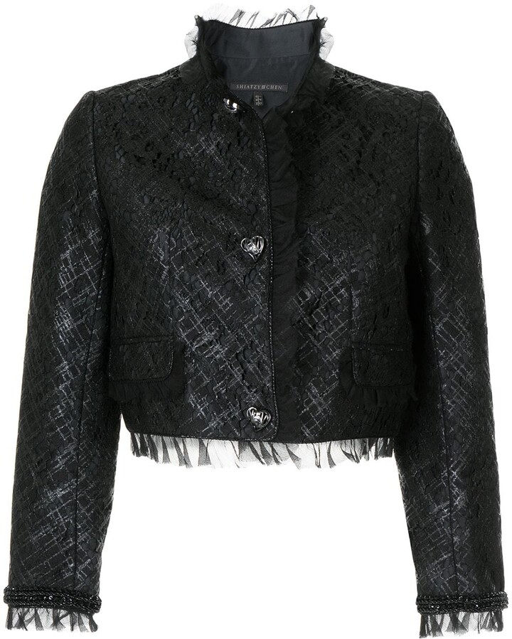 lace crop jacket
