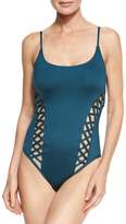 Thumbnail for your product : Red Carter Cross Side-Cutout One-Piece Maillot Swimsuit, Blue
