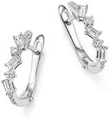 Thumbnail for your product : Bloomingdale's Bloomingdale's 14K White Gold Diamond Mosaic Hoop Earrings