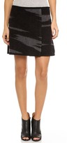 Thumbnail for your product : DKNY Boiled Wool Miniskirt