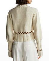 Thumbnail for your product : Polo Ralph Lauren Mock-Neck Puff-Sleeve Crisscross Sweater