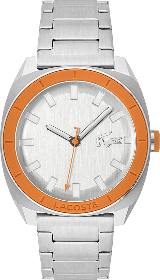 Lacoste Sprint Men\'s Quartz 2011260 Stainless Steel Case and Link Bracelet  Watch - ShopStyle