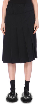 Comme des Garcons Comme Pleated Wool Culottes - for Women