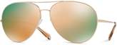 Thumbnail for your product : Oliver Peoples Women's Sayer Square Aviator Mirrored Sunglasses, 63mm
