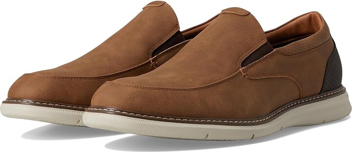 Nunn Bush Chase Moccasin Toe Slip-On Lightweight Contemporary Loafer Men's Shoes Cognac : 11.5 M (D)
