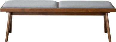 Keira Fabric Bench with Hidden Storage, Perfect for Entryways and Living Rooms, Combining Style and Functionality.