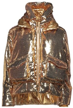 gold down coat