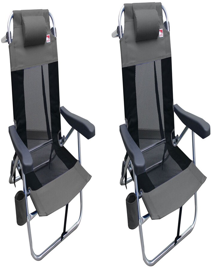 Outdoor Spectator MultiPosition Flat Folding Mesh Ultralight Beach