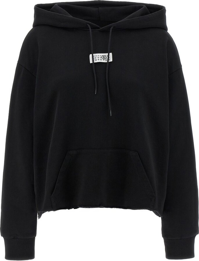 MM6 MAISON MARGIELA Logo Patch Drawstring Hoodie