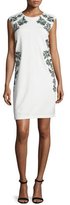 Thumbnail for your product : Laundry by Shelli Segal Cap-Sleeve Floral-Embroidered Dress, Warm White