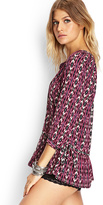 Thumbnail for your product : Forever 21 Boho Drop Waist Shirt