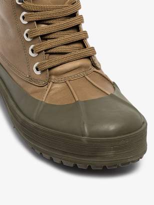 Jacquemus green les meuniers hautes contrast ankle boots