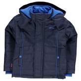 Thumbnail for your product : Slazenger Kids Boys Padded Jacket Infant Coat Top Long Sleeve Hooded Zip Full
