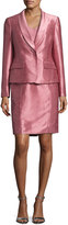 Thumbnail for your product : Albert Nipon Satin Single-Button Jacket w/ Dress, Pink